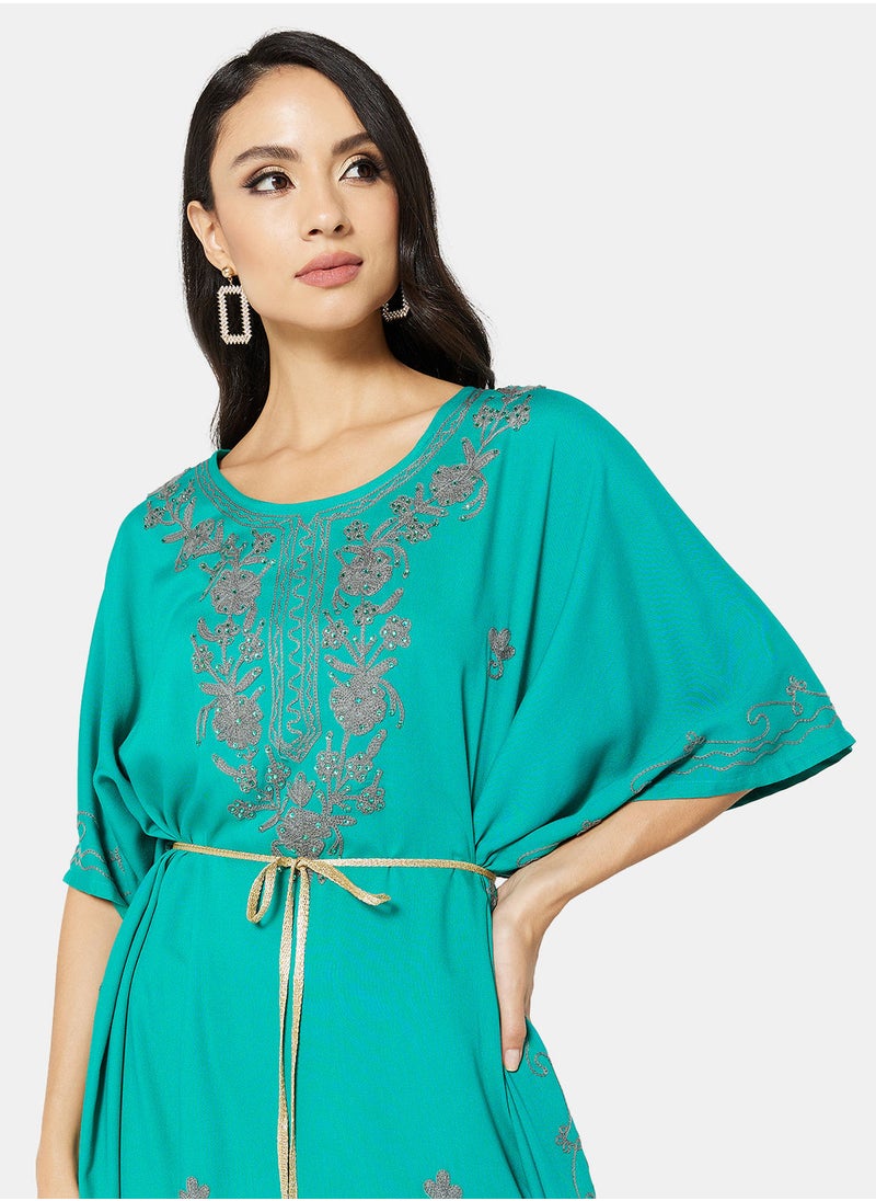 ARABIAN CLOSET EMBROIDERED KAFTAN  - Image 4