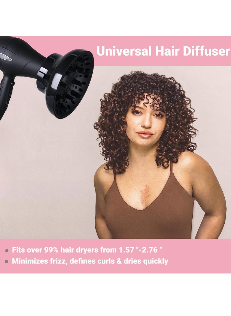 Zikra Hair Diffuser Universal Diffuser Attachment for Hair Dryer Hair Diffuser for Curly Hair Adaptable for Blow Dryers with 1.57‚Äù to 2.76‚Äù for Curly or Wavy Hair - Image 5