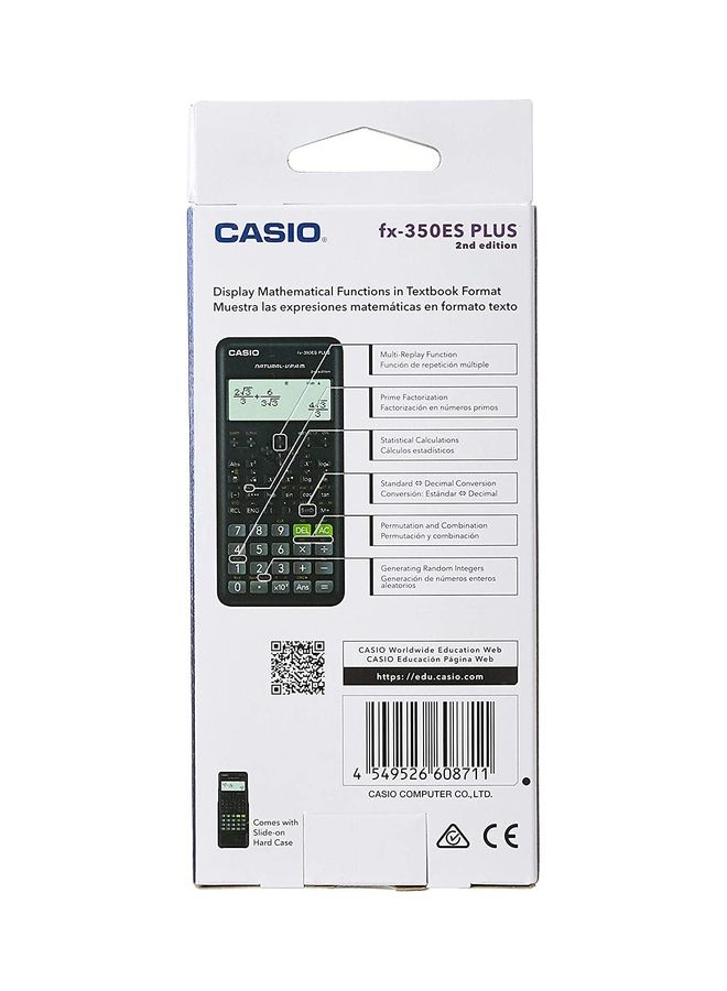 CASIO FX-350ES Plus Scientific Calculator - Scientific - 252 Functions, School and Graphic Calculator Multicolour - Image 2