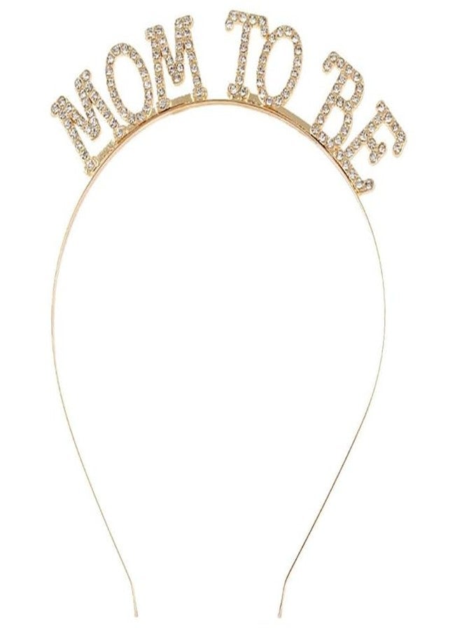 بارتيسانث تاج استحمام الطفل من بارتي سانثي، عبوة من قطعة واحدة، تاج ذهبي للأم الحامل، زينة لحفلة الحمل وجلسة التصوير، طوق رأس للأم، هدية قطعة واحدة - Image 1