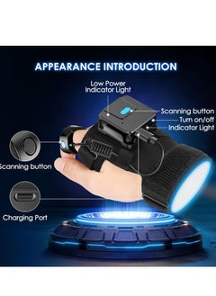 Generic Wearable Glove QR Code Scanner, 1D 2D Finger Ring Bluetooth Barcode Leftu0026Right Hand Wearable, Portable Wireless Book Inventory Bar Reader Compatible with iPhone iPad Android Tablet  - Image 3