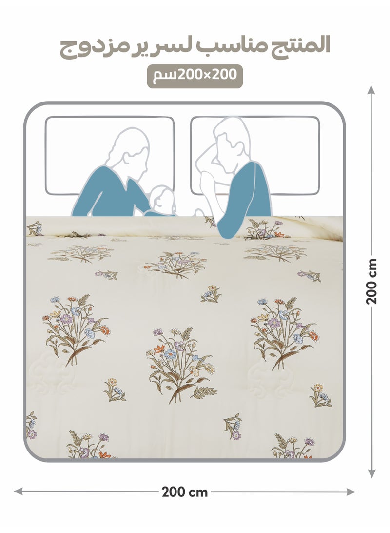 Doona Printed 6-Pcs King Comforter Bedding Set Fits 200x200cm -Includes Comforter, Fitted Sheet, Pillow Shams & Pillowcases – Soft Microfiber Fabric with Soft 350 GSm Filling - Image 3