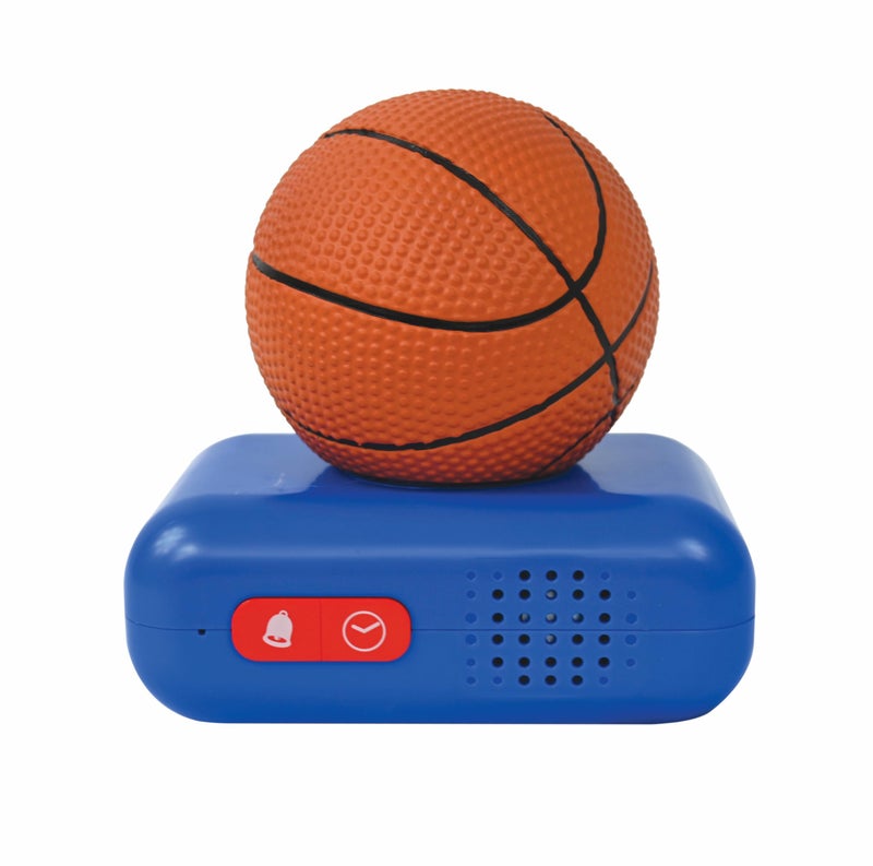 LEXiBOOK - Basketball - Basketball Nightlight Alarm Clock, Sounds and Melodies, LCD Backlit Screen, Luminous, Snooze, Blue/Orange, RL800BA - Image 2