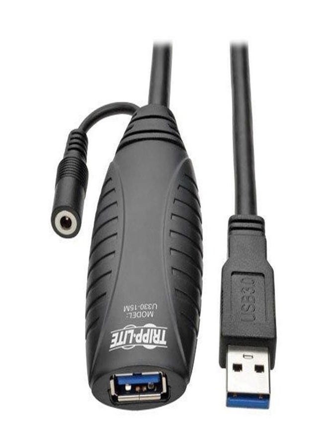 Tripp Lite كابل تمديد نشط USB 3.0 SuperSpeed (USB-A M/F) بطول 15م 49' (U330-15M) - Image 1