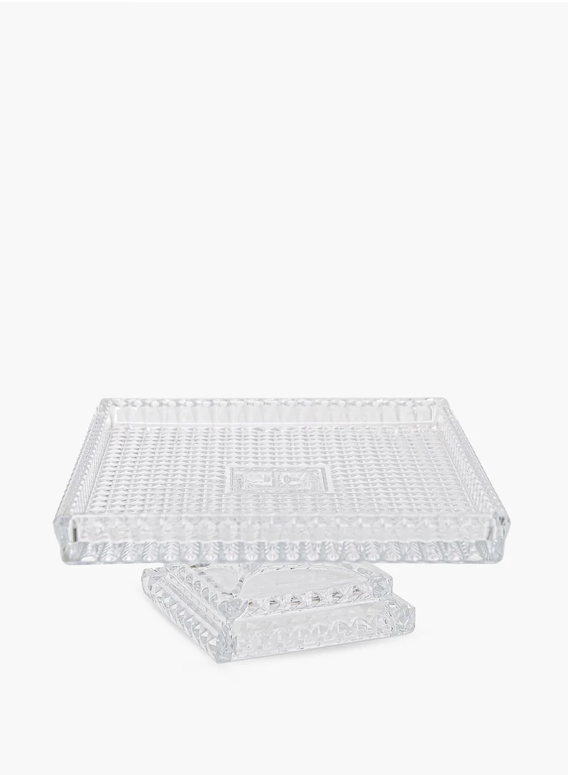 Villeroy & Boch Spiral Rectangle Plate Footed 30x25cm