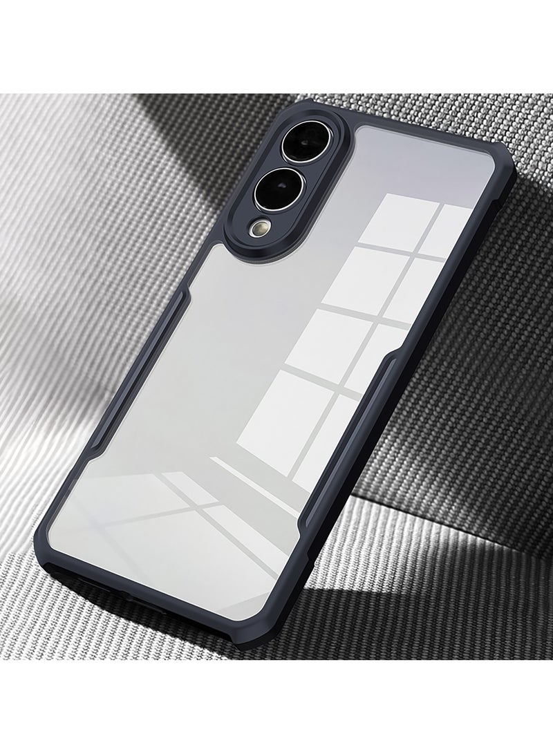 جراب لهاتف سامسونج جالاكسي S25 Edge، غطاء خلفي بحماية للكاميرا، صدام ممتص للصدمات من مادة TPU + PC، حافظة نحيفة مقاومة للاصفرار للحماية من الخدوش والتلف - Image 5