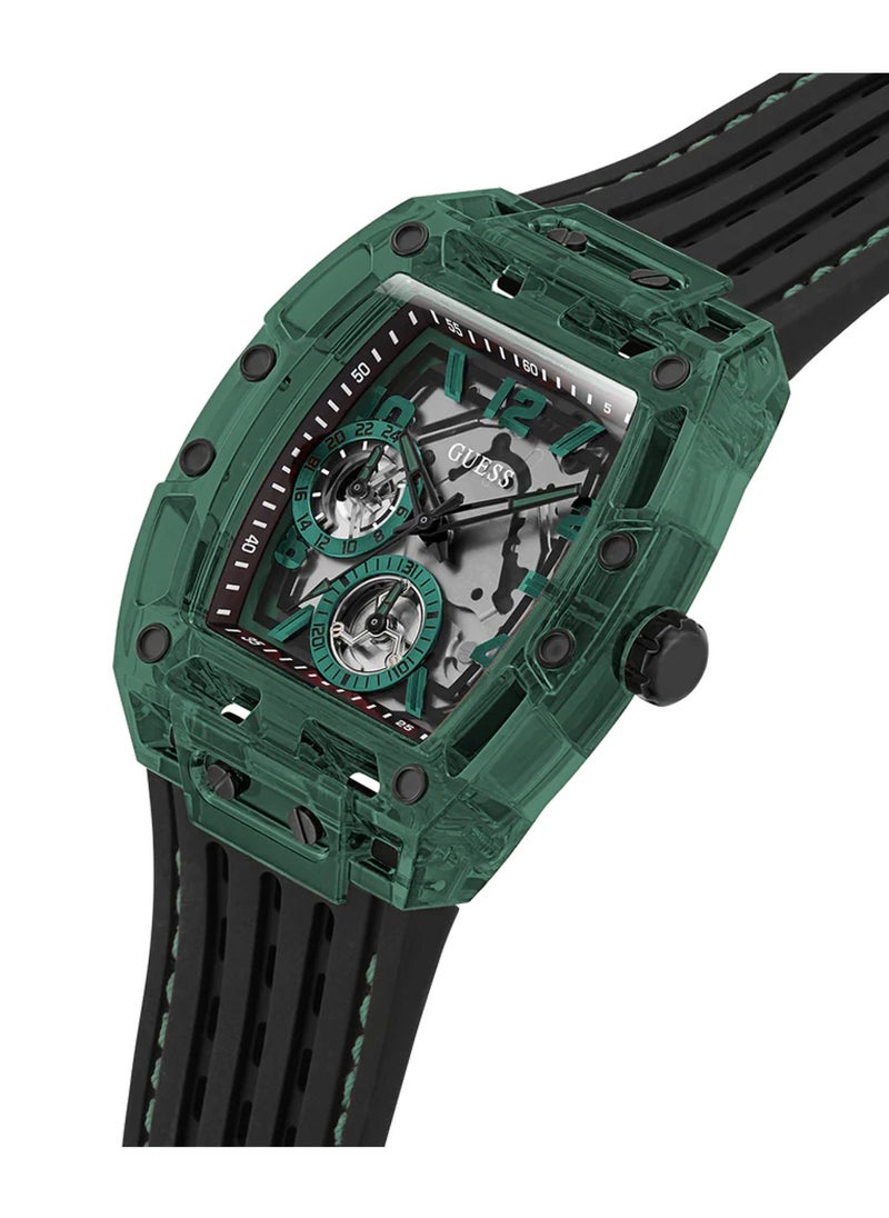 GUESS Men’s Black Green Multi-Function Watch GW0499G7 - 42mm  - Image 2