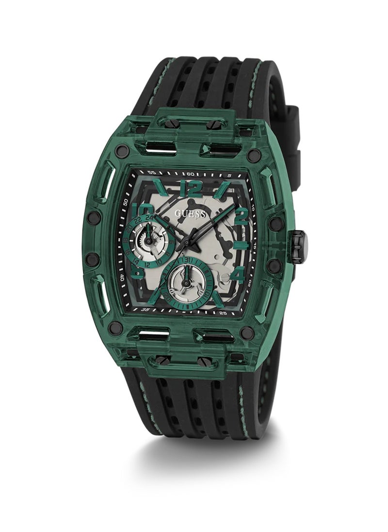 GUESS Men’s Black Green Multi-Function Watch GW0499G7 - 42mm  - Image 5