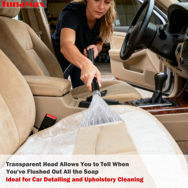 TunaMax Universal Work with All Vacs with 2-1/2" & 1-7/8" &1-1/4" Three Adapters Extractor Attachment for Upholstery & Carpet Cleaning & Auto Detailing - Image 3