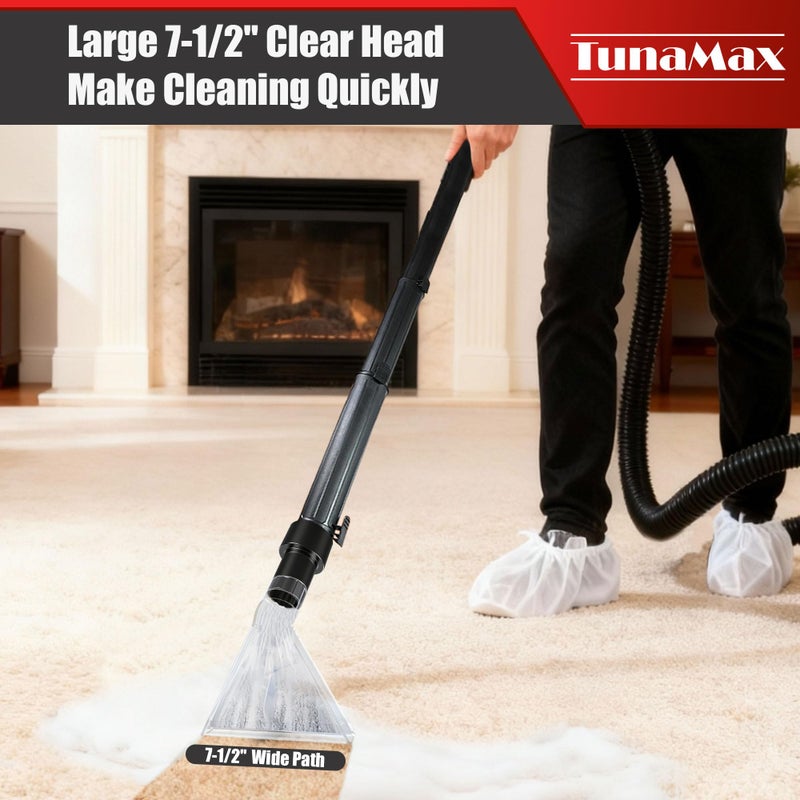 TunaMax Universal Work with All Vacs with 2-1/2" & 1-7/8" &1-1/4" Three Adapters Extractor Attachment for Upholstery & Carpet Cleaning & Auto Detailing - Image 5