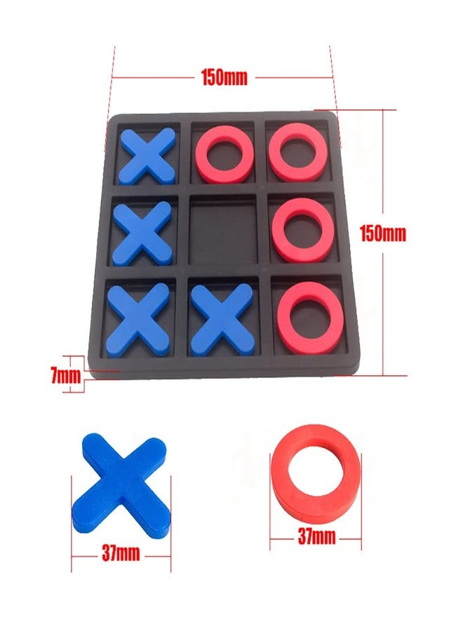 zeyce Tic Tac Toe Board Game,Tic Tac Toe Family Game, Classic Board Game, Classical Family Board Game,Children's Tic Tac Toe Game, Plastic tic tac Toe Game, Board Size 15 X 15 cm - Image 3