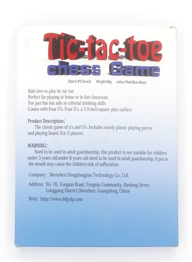 zeyce Tic Tac Toe Board Game,Tic Tac Toe Family Game, Classic Board Game, Classical Family Board Game,Children's Tic Tac Toe Game, Plastic tic tac Toe Game, Board Size 15 X 15 cm - Image 5