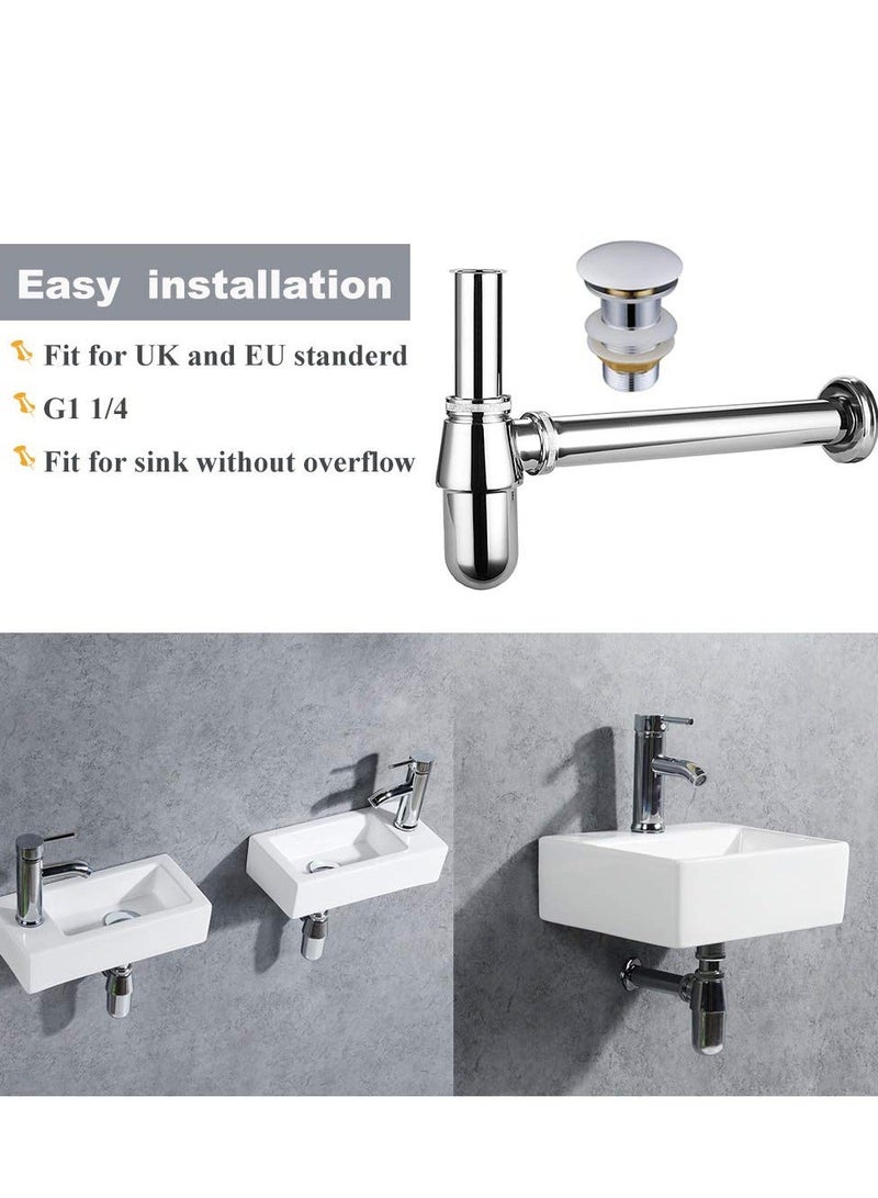 Y&D Universal Sink Drain Kit - Unslotted Click Clack Basin Waste Pop Up Waste, Expandable, Flexible, and Versatile for Kitchen Bathroom Sinks(Without Overflow)  - Image 4