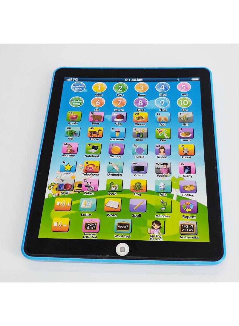 English tablet learning story machine Children's early education story machine learning toy without battery 688-5 Blue