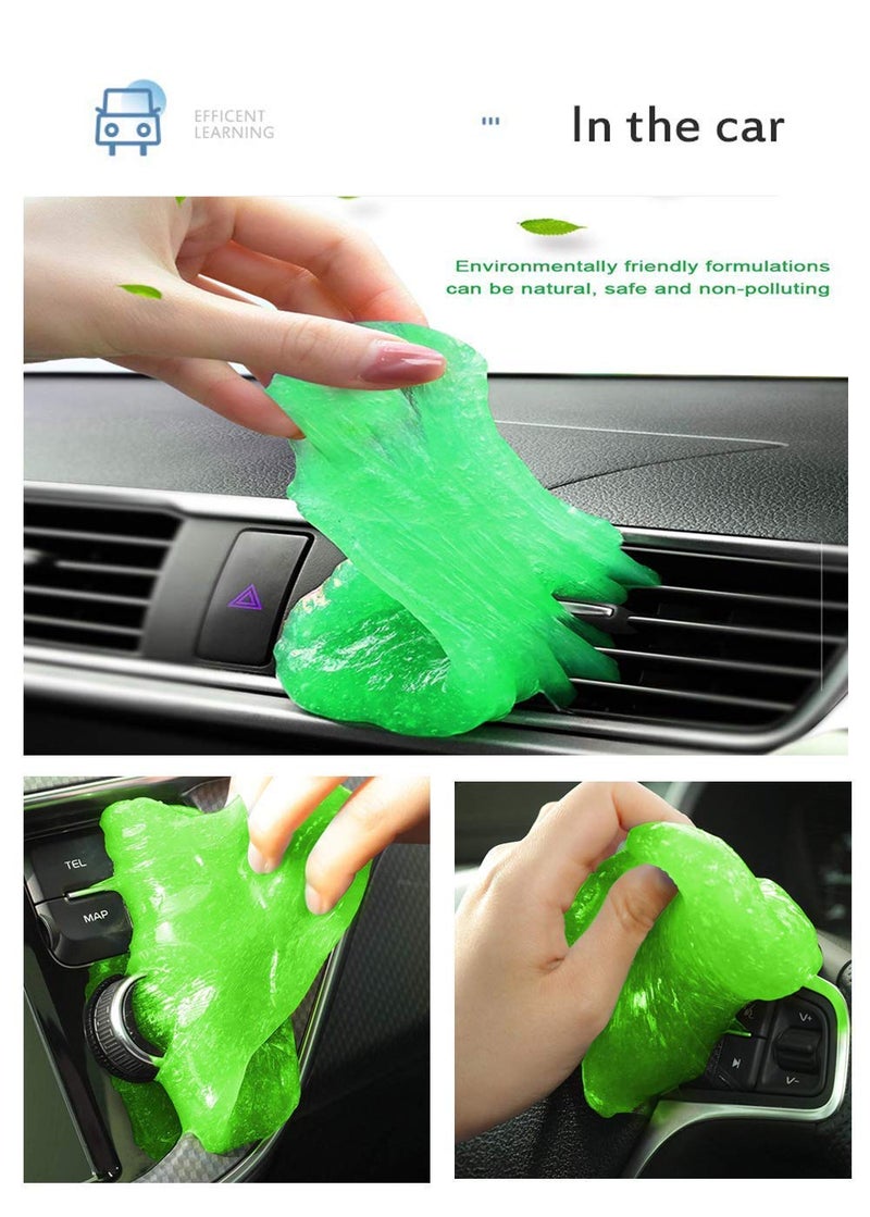 WOLFANO Super Clean Magic Slime Pack of 2 Dirt and Dust Cleaning Reusable Gel for Your Home Electronic Devices Sofa Corners Light Switches Door Knobs and Bells - Image 5