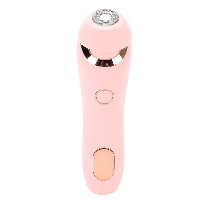 Pink Womens Electric Body Hair Trimmer Wet Dry Use For Face Legs Underarms Bikini - Image 3