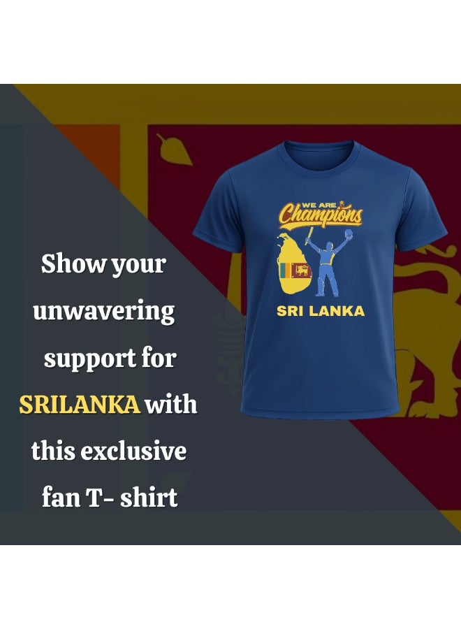 Srilanka Cricket Player Name Dry Fit T-Shirt For Mens | Half Sleeve Round Neck | Jersey For Sports,Training & Casual Wear | Lightweight Tee - Image 4