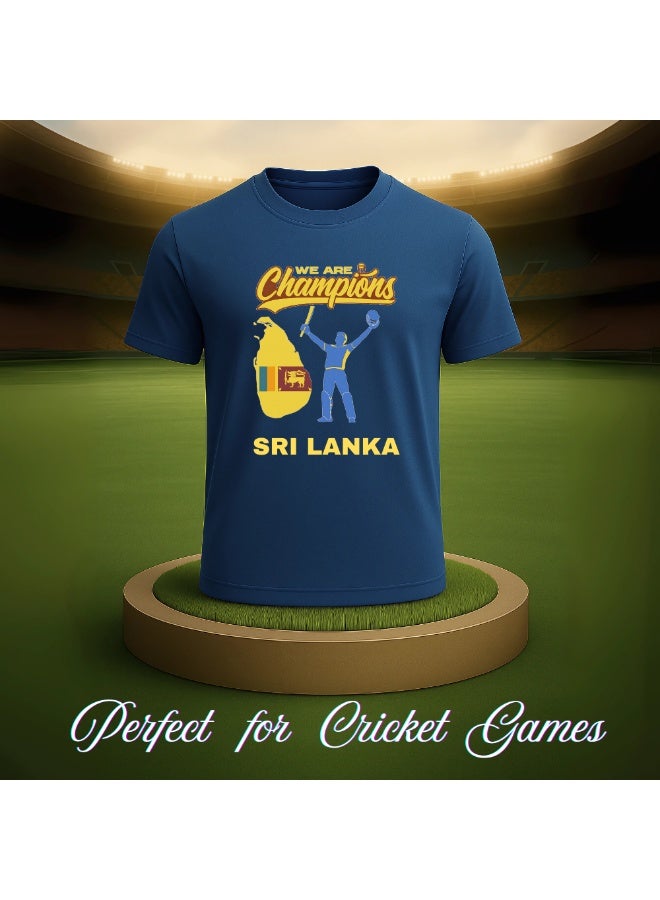 Srilanka Cricket Player Name Dry Fit T-Shirt For Mens | Half Sleeve Round Neck | Jersey For Sports,Training & Casual Wear | Lightweight Tee - Image 5