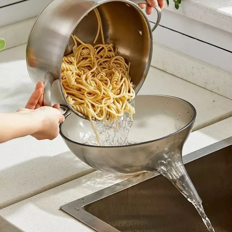Gempo Multifunctional Strainer, Bowl, Serving Plate and Funnel 60% Water Saving Practical Kitchen Kit 4in1