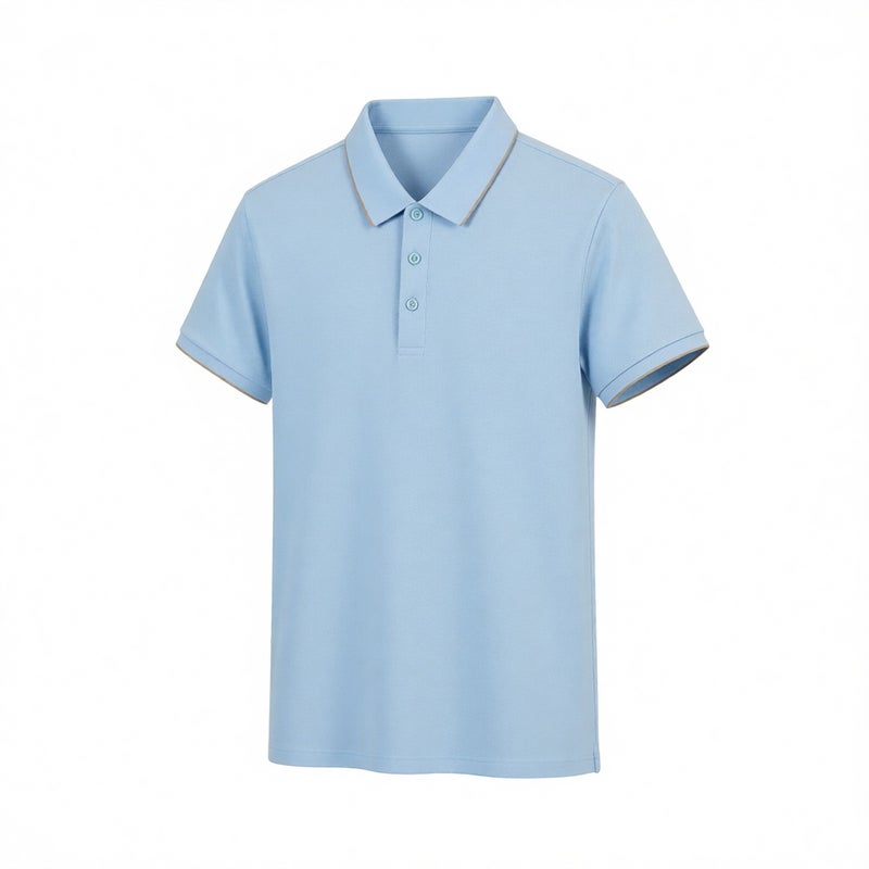 220G Solona Pique Mesh Sports Polo Shirt Turn-down Collar Workwear T-shirt Business Advertising T-shirt - Image 1