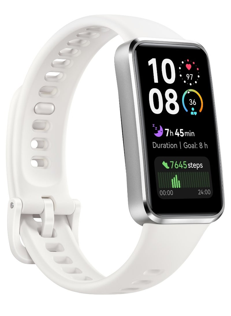 Huawei eKit (White) Huawei Band 10  – Premium Aluminum Alloy Smart Band with Pro-Level Health Insights & Quick Charge" - Image 2