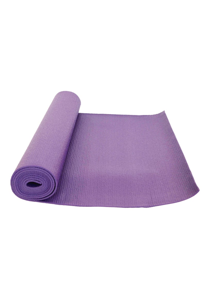 H PRO 3MM Thick and Non-Slip Exercise & Fitness Mat for all Types of Pilates, Yoga, & Floor Workout - Purple - Image 1