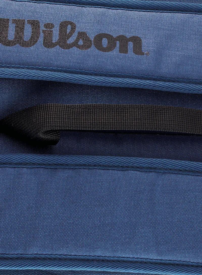 Wilson Ultra V4 Tour Tennis Racket Bag, Blue, Adults, Holds up to 6 Rackets
