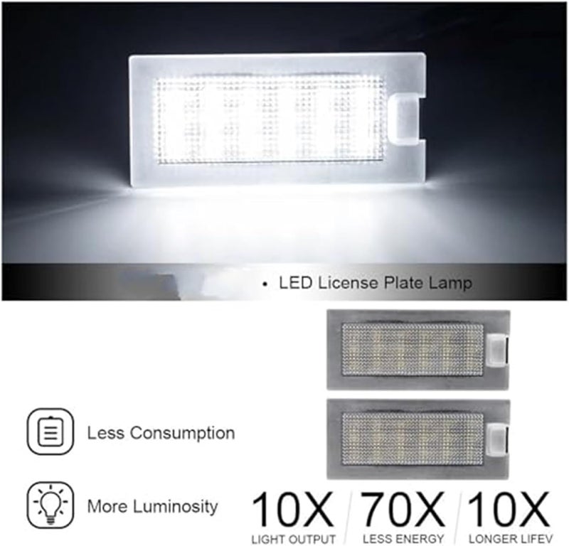 Wivplex LED License Plate Lights for Dodge Journey - Image 2