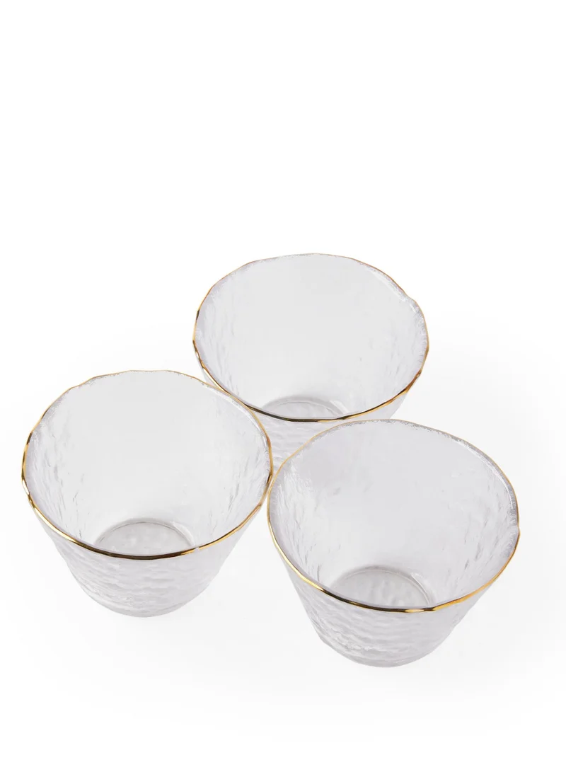 Prickly Pear Issey' Hammer Pattern Serving Bowls, Set of 3