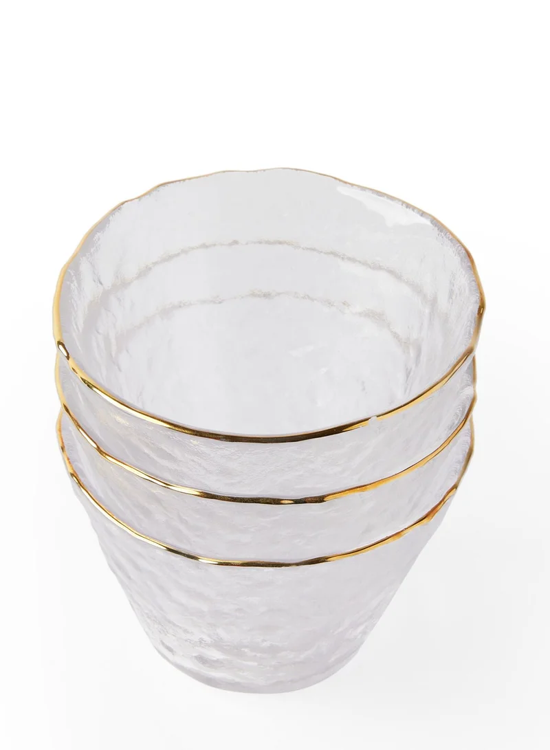 Prickly Pear Issey' Hammer Pattern Serving Bowls, Set of 3