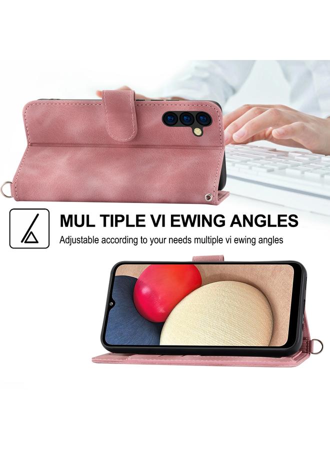 إيروريكس جراب لهاتف Sharp Simple Sumaho 5، جراب جلدي بملمس جلدي ونقشة زهور - Image 4