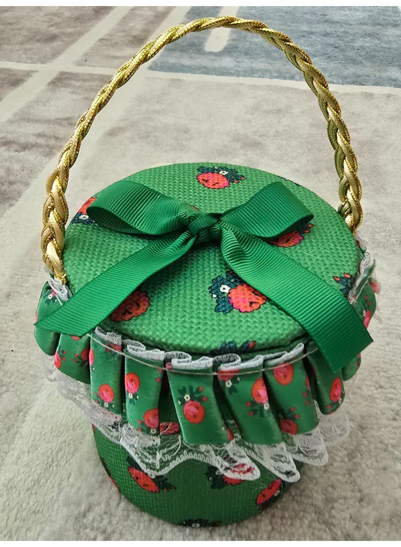 علبة حقّ الليلة التراثية الأنيقة – اللون الاخضر - Image 2