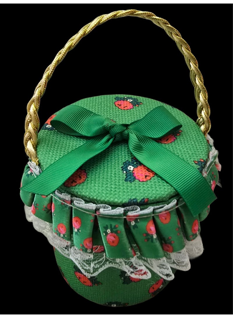 علبة حقّ الليلة التراثية الأنيقة – اللون الاخضر - Image 3