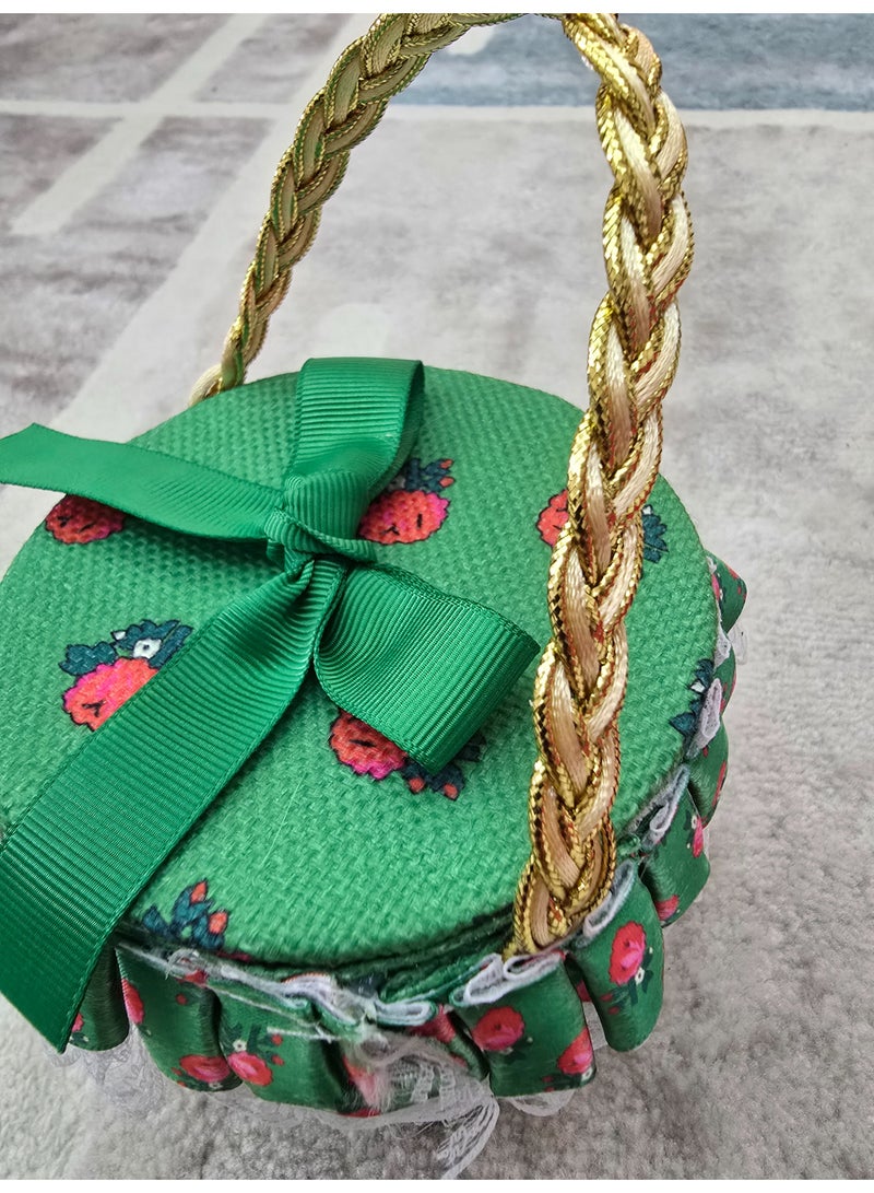 علبة حقّ الليلة التراثية الأنيقة – اللون الاخضر - Image 4