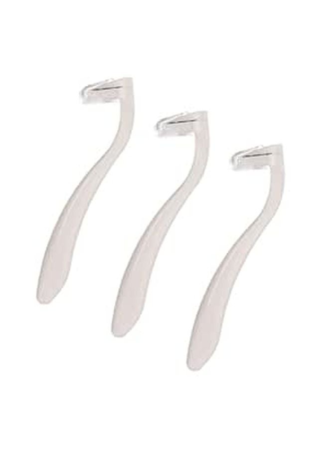 Protector Razor Legs Generic 3pcs White Disposable Razors for Women Sensitive Skin Armpit ...