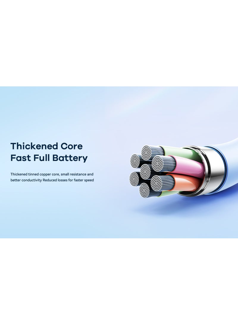 REMAX كابل شحن سريع RC-C120 Leya Series 66 وات 3 في 1 من السيليكون السائل، 1 منفذ USB-A إلى 1 منفذ Type-C+، 1 منفذ Lightning+، 1 منفذ Micro USB، 1.2 متر، أبيض - Image 4