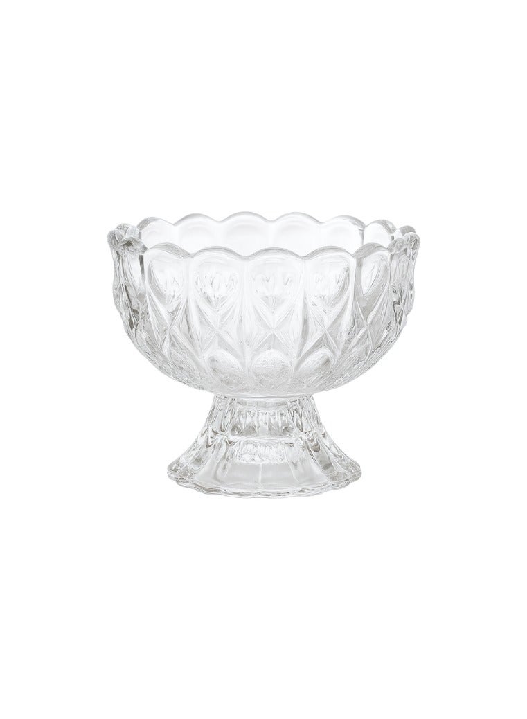 القناص زبادي حلا زجاج كرستال 12 قطع 160 مل مع قاعدة | كاسات آيس كريم / مهلبية / تقديم حلى - Image 4