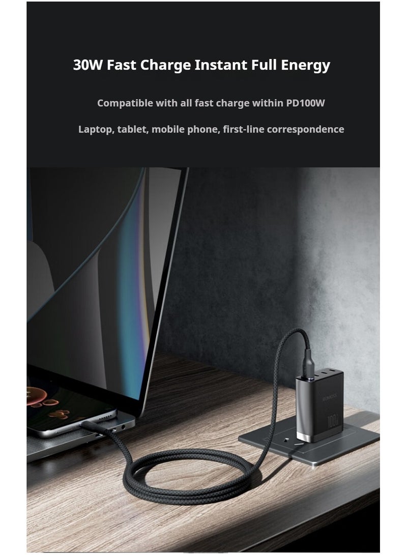 M-PARD Transparent woven data cable 1.2M USB C (Type-c) to lightning charging cable 4-foot - MFi certified lightning cable compatible with iPhone 14/14 Pro/14 Pro Max, iPhone 13/12/11/X/XR/XS/8 series, iPad 9, AirPods Pro, etc - Image 4