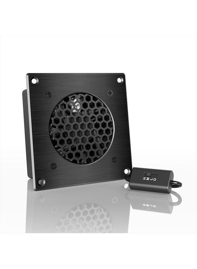 AC Infinity نظام مروحة تبريد هادئ AIRPLATE S1 بحجم 4" مع تحكم في السرعة، لخزائن المسرح المنزلي AV - Image 1