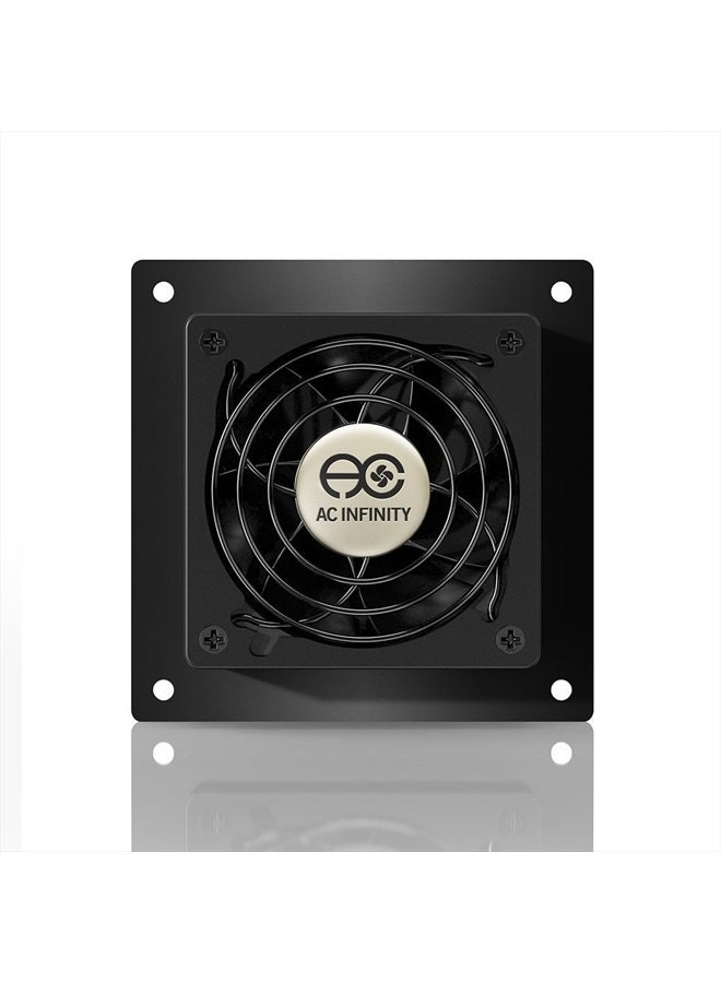 AC Infinity نظام مروحة تبريد هادئ AIRPLATE S1 بحجم 4" مع تحكم في السرعة، لخزائن المسرح المنزلي AV - Image 3