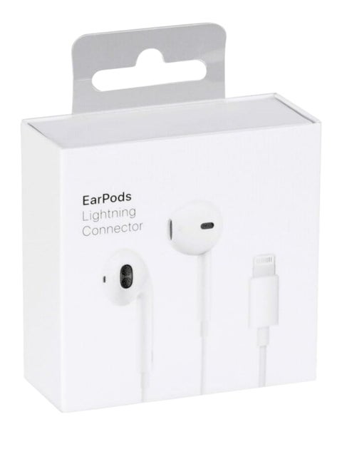 In-Ear Wired Earphone for iPhone Lightning Connector Compatible with iPhone [MFi Certified Direct Without Bluetooth] - White