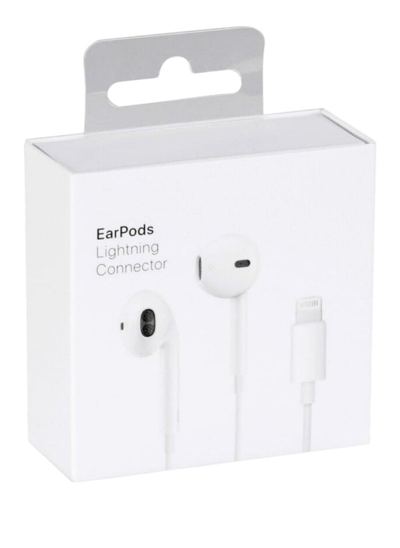 Generic - In-Ear Wired Earphone for iPhone Lightning Connector Compatible with iPhone [MFi Certified Direct Without Bluetooth] - White - Image 1