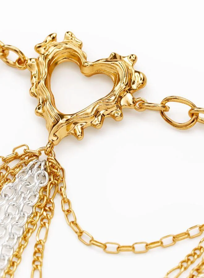 Desigual Gold Golden chain belt for Women | Best Price UAE