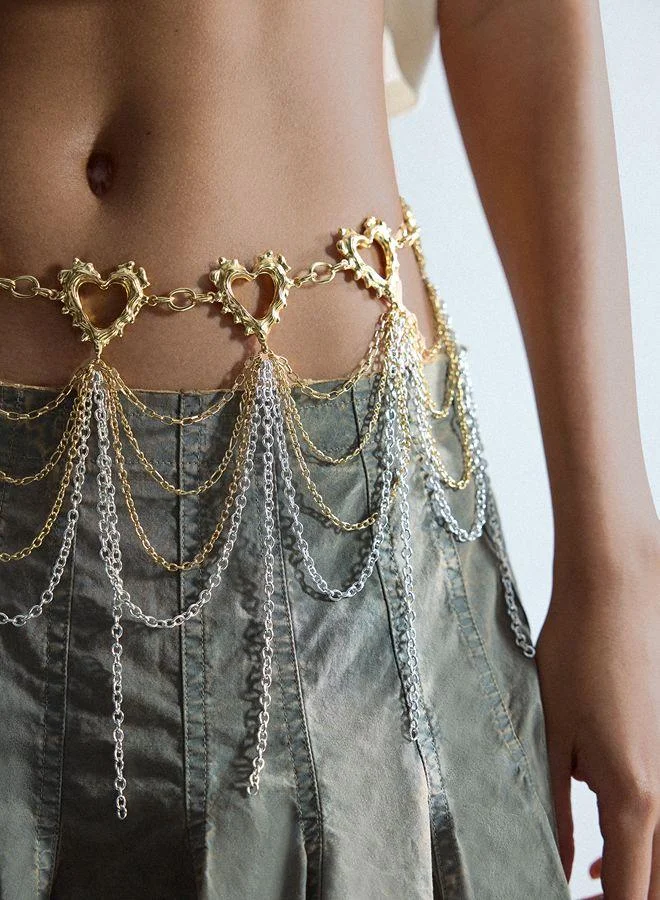 Golden chain belt