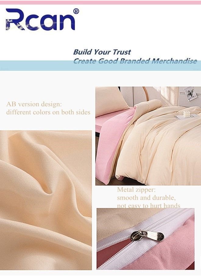 Rcan 3 Piece School Season Duvet Cover Set College Style Kids Bedding Quilt Cover Sheet Pillow Covers  Set for Dormitory Single Bed Children's Bed for Boys Girls 150x200cm/ 59x78.7In  - Image 4