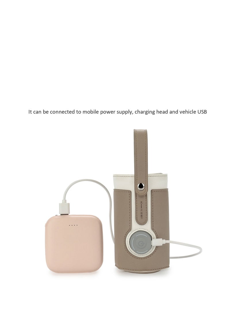 1 Pcs Portable Bottle Warmer with 2A USB Wall Charger 3 Temperature Control Baby for Breastmilk Or Formula Travel and Other Outdoor Activities - Image 4