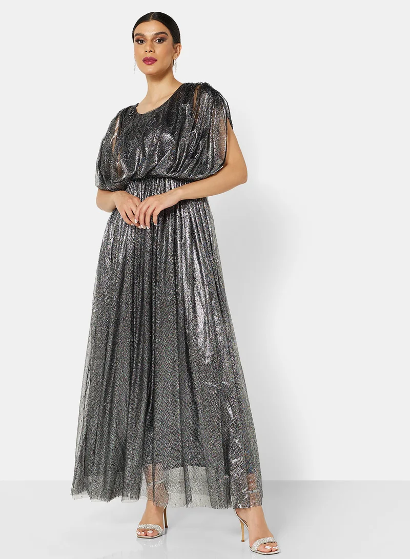 House of Moda Gathered Detail Maxi Dress