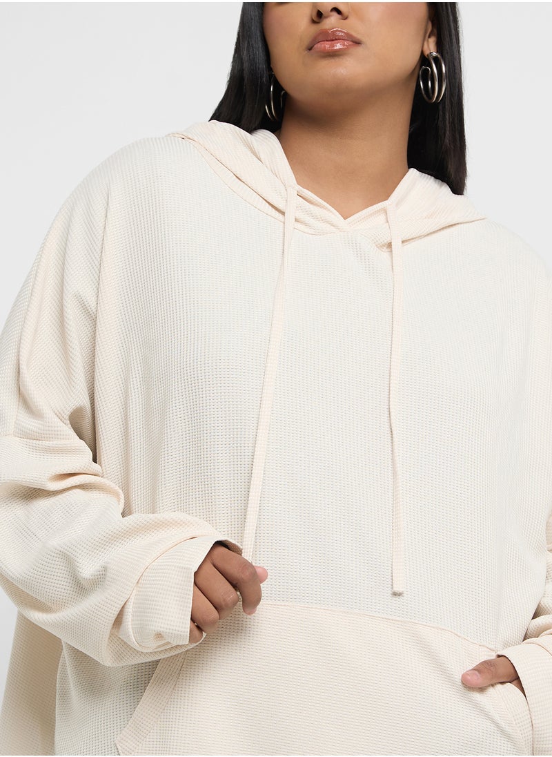 Ginger Plus - Oversized Hoodie With Seam Detail - Image 1