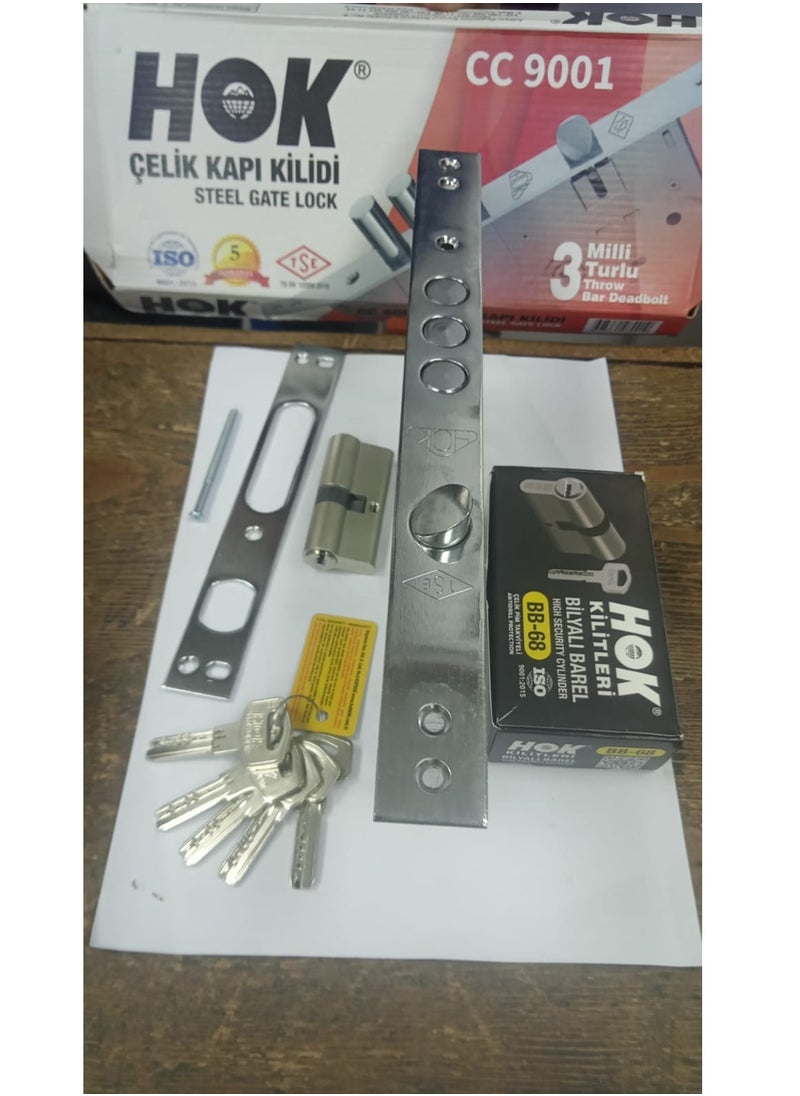 Kalon Armored Apartment Door Hook Turkish with Cylinder Heart 5 Computer Key for Complete Security Against Breakage and Theft High Quality Kalon 