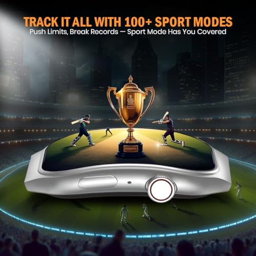 PunnkFunnk Newly Launched Fitrivo SmartWatch 2.01" Curved AMOLED Display, 100+ Watch Faces, Crown Control, 100+ Sports Modes, Bluetooth Calling, IP67, for Men & Women (Millanese Silver) - Image 4